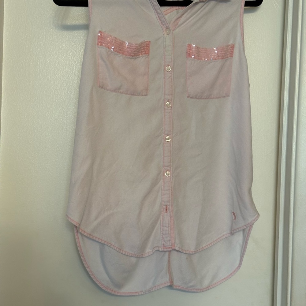 Abercrombie & Fitch Light Pink Button Down Shirt